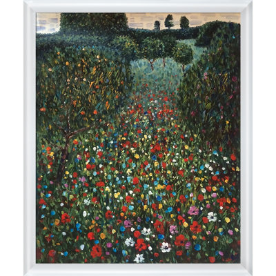 " Poppy Field " by Gustav Klimt Painting Print