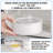 4PC 6" STORAGE JAR WHITE EMBOSSED