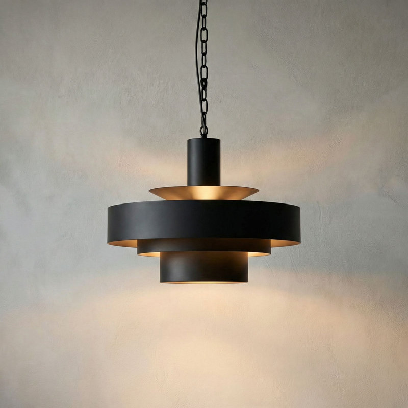 Luminaire suspendu tambour 4 lumières Parlor
