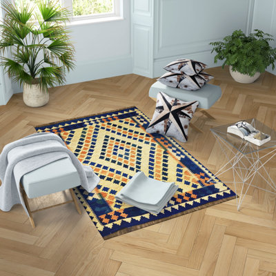 Richarson Geometric Hand Woven 130cm X 180cm Area Rug
