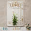 Miroir de salle de bain 55 po x 30 po avec cadre en métal blanc pour le mur, miroir de meuble-lavabo blanc Farmhouse, grand miroir rectangulaire arrondi, antirouille, verre trempé, suspension horizontale ou verticale-2033354452-2033354272-2033354275