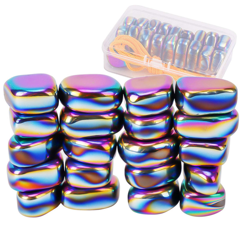 20Pcs Rainbow Fridge Magnets Irregular Refrigerator Magnets for Kitchen Office Whiteboard Locker