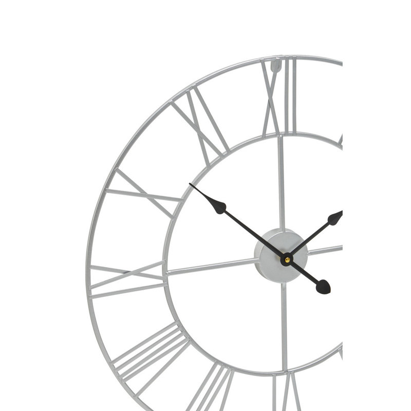 Ezzie Metal Wall Clock, 60cm H x 60cm W x 4cm D
