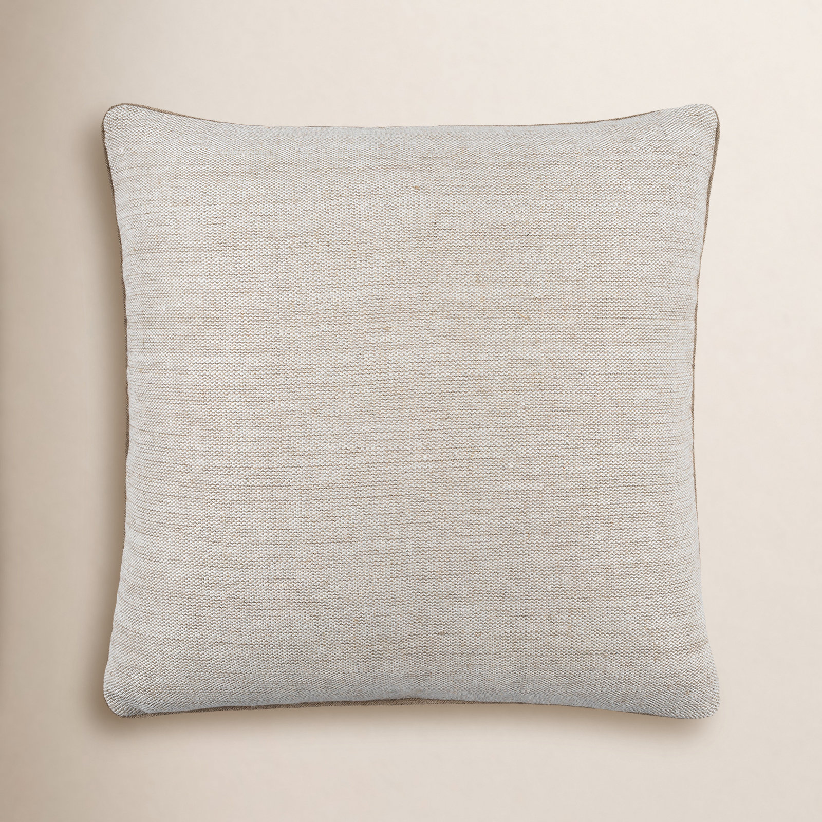 Marie Square Linen Pillow Cover, 20" x 20", Down