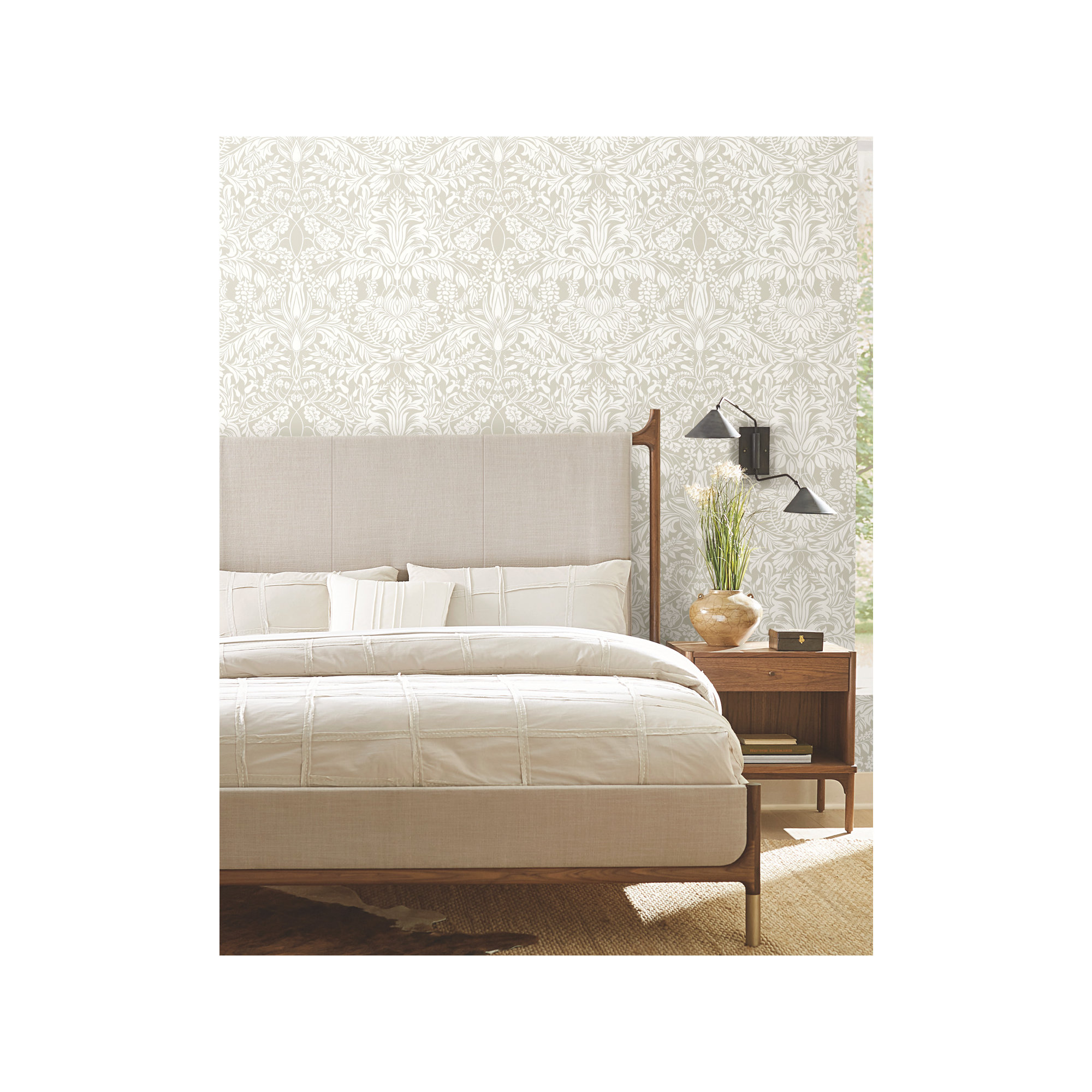 Harmonia Floral Wallpaper, Beige