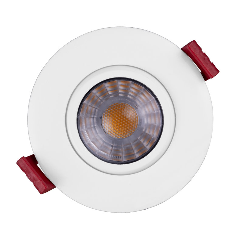 Dimmable Circle Flush Mount, White, 571, 2700K