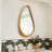 Modern Irregular Teardrop Wall Mirror