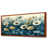 Toile avec cadre flottant brun