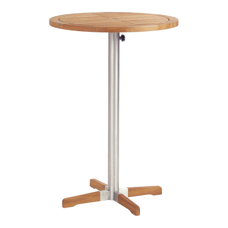 Equinox Round Bar Bistro Table, 39" H x 26" W x 26" D