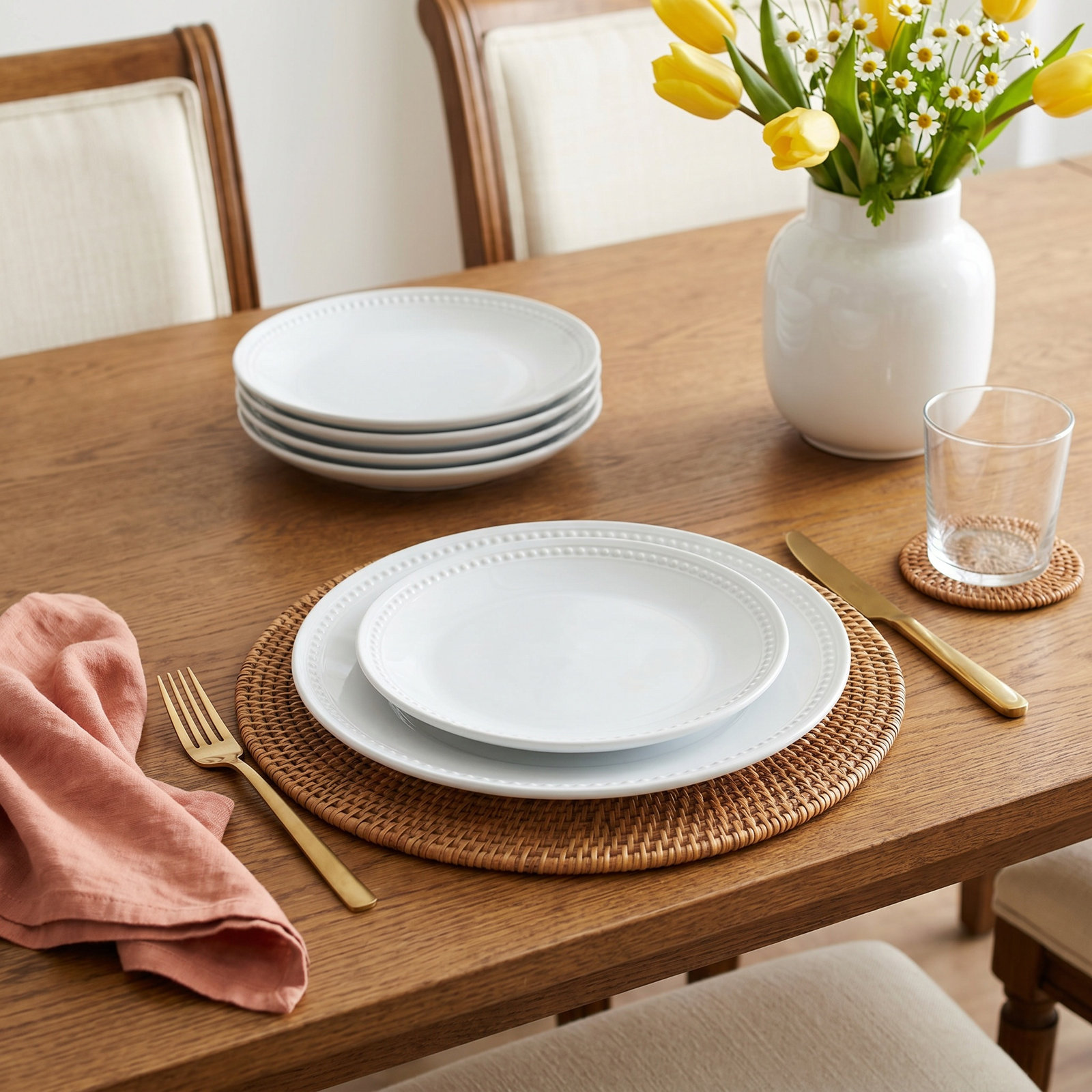 Everyday White 11" Porcelain Dinner Plate