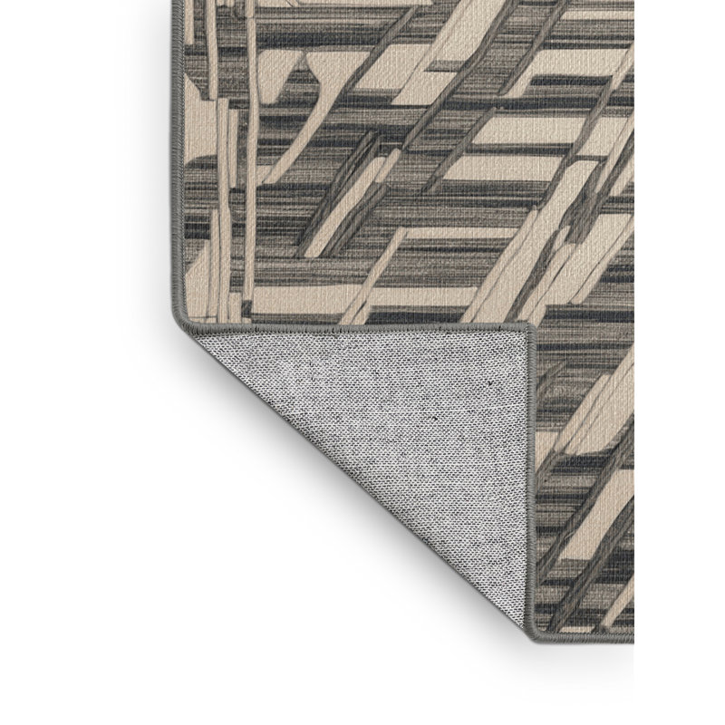  Tapis bord de mer lavable à motif géométrique Elite, Carré 4 pi