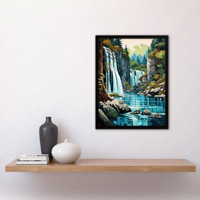 Plitvice Lakes National Park Reserve Croatia Waterfalls - Single Picture Frame Print