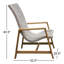 Chaise de patio en teck Demetri