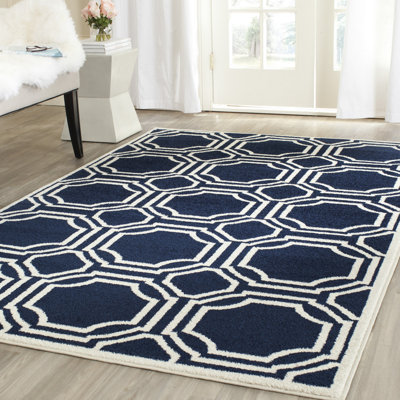 Soler Geometric Hand Woven Indoor / Outdoor Area Rug