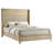 Stylish Bedroom Bed, Upholstered Wingback Bed