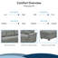 Naara Modular Sofa Bed with Storage and White Sofa Bed, Reversible Sofa Bed-78546629