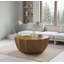 Table basse imperméable 35,43 po pour l'extérieur et l'intérieur, conception en ciment Mgo durable, convient aux terrasses, jardins, arrière-cours et salons-1092890057