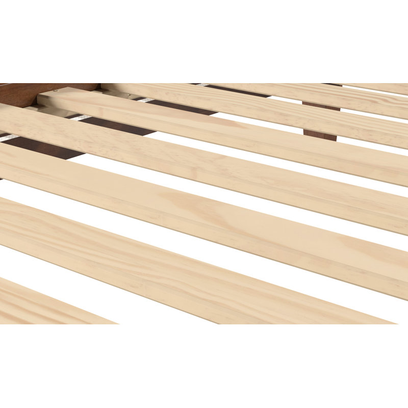 Lit plateforme Antol, Brun, Simple