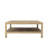 Bustamante Modern Classic Wood Brushed Gold Coffee Table 60”,-1769852270