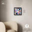 Décoration murale chromatique tourbillon I Shadowbox par Art Remedy, cadre noir, 13 x 13-1801387873-1801387887