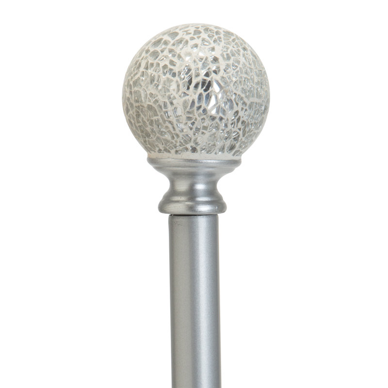 Tringle à rideaux simple réglable Beachmere, H 9,25 po x l 24 po x P 6,25 po