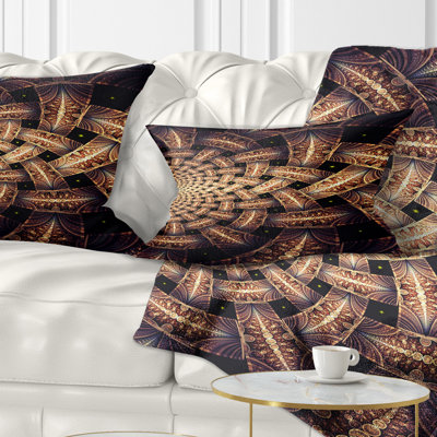 Coussin lombaire à motif floral fractal