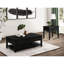 Table basse rectangulaire patinée avec pieds en bois massif et cadre d'ingénierie pour la décoration de style bord de mer