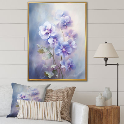 Impression romantique Violets - impressions sur toile florales