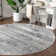 Tapis oriental bleu et gris Lanett
