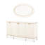 La Terrazza Sideboard With Mirror - Creamy Pearl