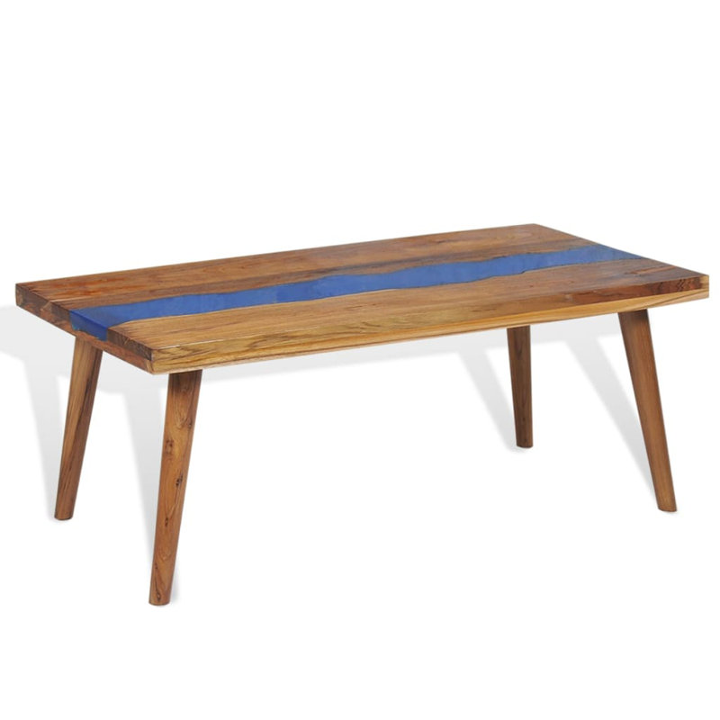 Misael Solid Wood Four Leg Coffee Table