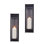 Metal and Glass Wall Sconce Candle Holder Set