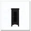 Table d'appoint rectangulaire étroite, placage noir uni-530701678-530701587