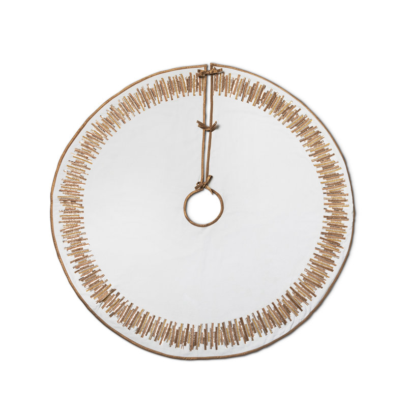 Golden Splendor Velvet and Cotton Tree Skirt