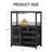 Coffee Bar Cabinet With Wine Rack And Glass Holder, Kitchen Sideboard Buffet Cabinet With Wine Rack Storage, Led Light-195907561