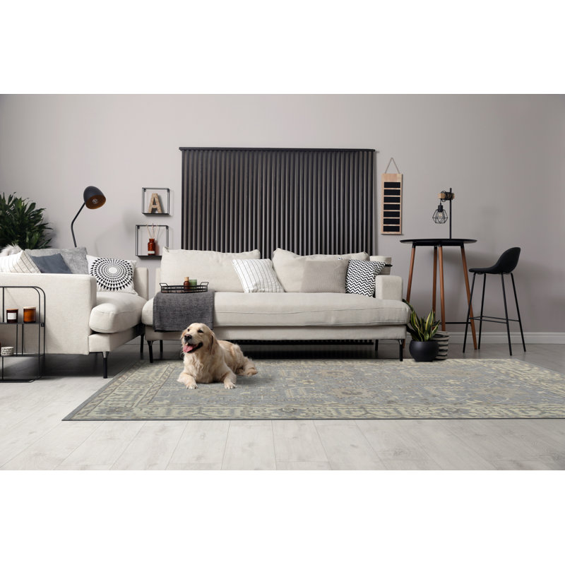 Tapis en laine noué à la main Selene Oushak, Rectangle 8 pi x 10 pi