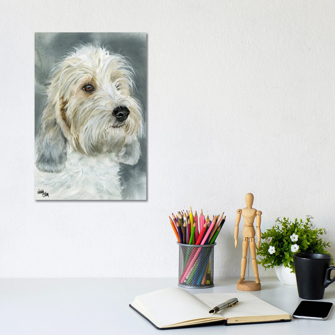 Happy Go Lucky - Petit Basset Griffon Vendéen by Judith Stein - Wrapped Canvas Painting