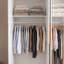 Garde-robe avec armoire supérieure, 2 tringles de suspension et 5 tablettes-131976219