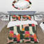 Ensemble de housse de couette rose et noir Midcentury Geometric Shapes I - Midcentury Colours-109155931