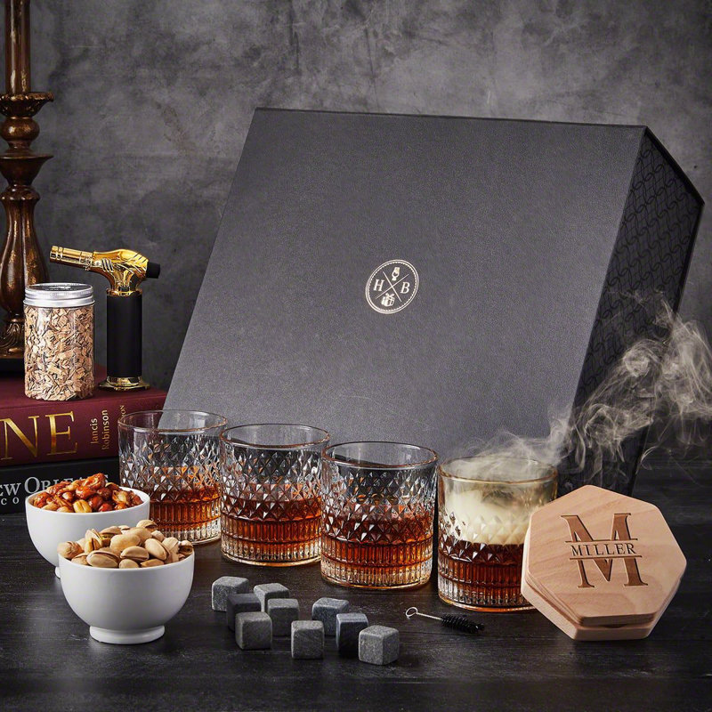 Ensemble de verres à whisky personnalisés 12,05 oz., Oui