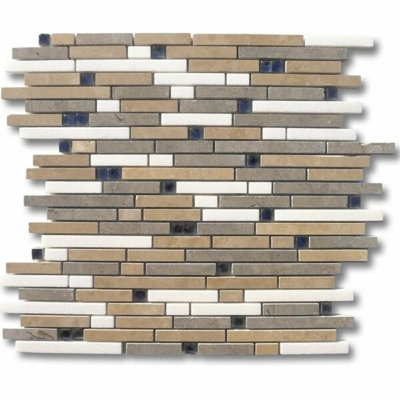Paragon Mini Brick Marble & Glass Mosaic Tile