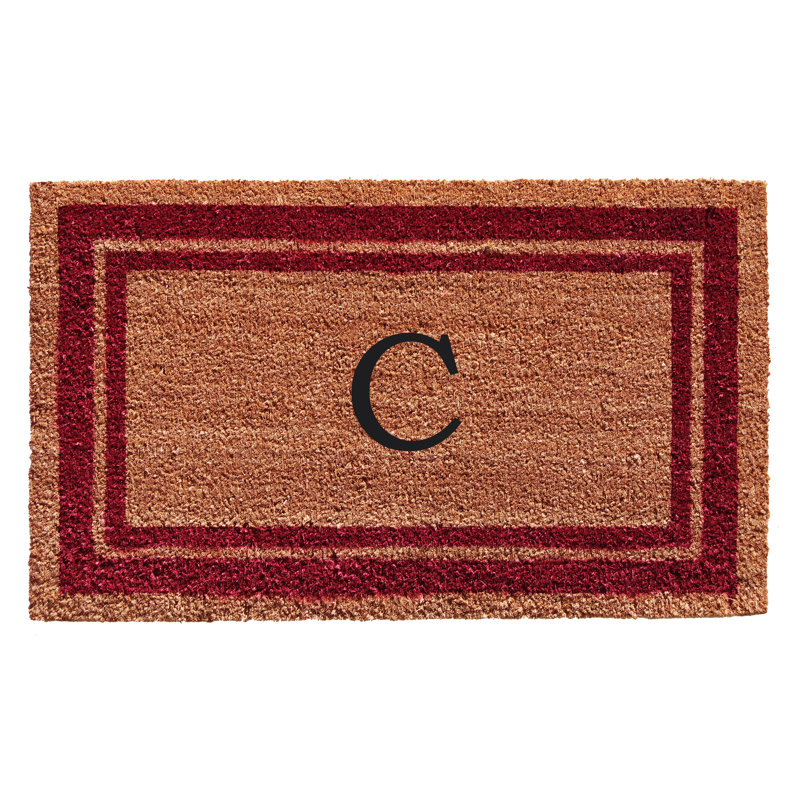 Tapis d'entrée antidérapant Stortz, Bourgogne / Brun, C, Rectangle 2 pi x 3 pi