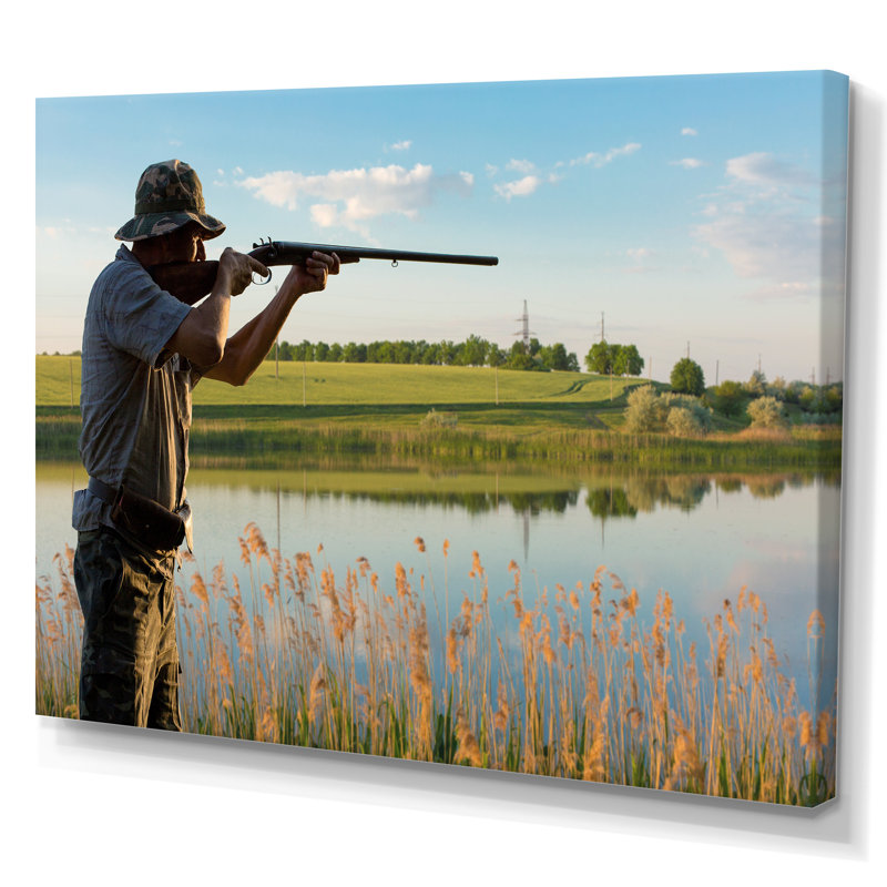 «Hunters Pursuit II», reproduction sur toile, Toile tendue, H 24 po x l 32 po