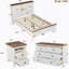 Ensemble de chambre à coucher 3 pièces avec lit plateforme double ferme avec tête de lit double à porte coulissante-1585918116-1585918118
