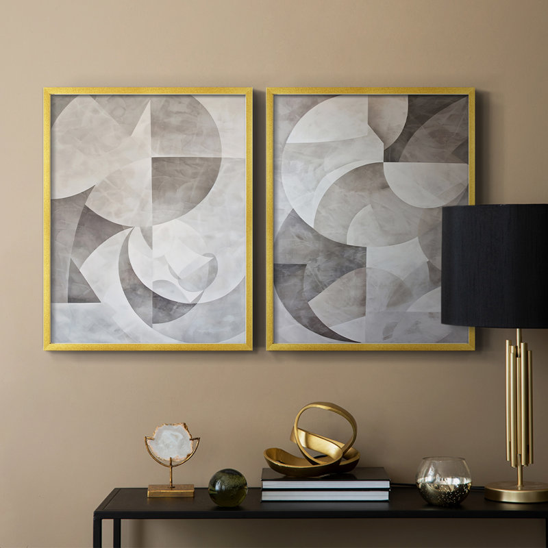 ABSTRACT Series XXV - reproduction encadrée de qualité supérieure - prête à être accrochée - aucun clou requis - aucun clou requis