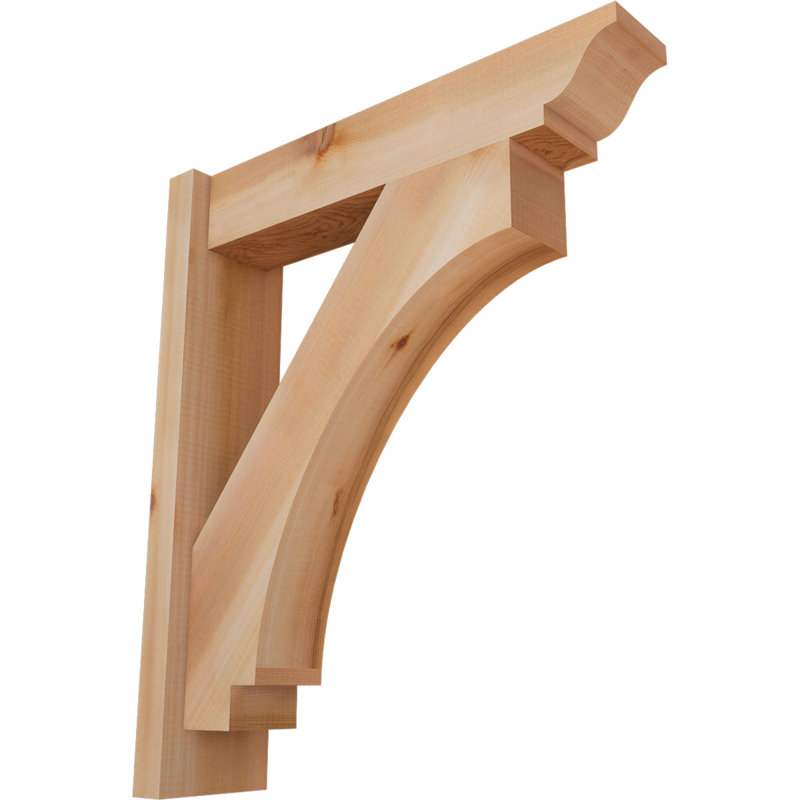 5 1/2"W x 22"D x 26"H Imperial Smooth Traditional Outlooker, Western Red Cedar, 22" D x 26" H