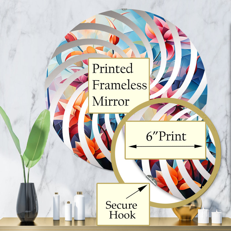 Angeleigh Circle Mirror, 31.4" x 31.4"