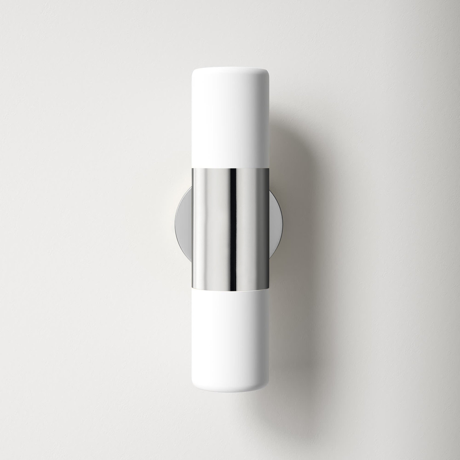 Otto 2 Light Glass Dimmable Armed Sconce, Polished Nickel
