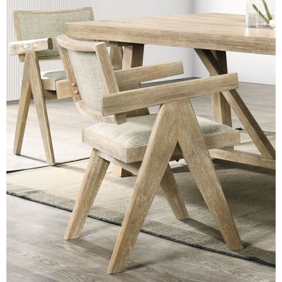 Chaise avec accoudoirs de salle à manger 2 pièces Modern
