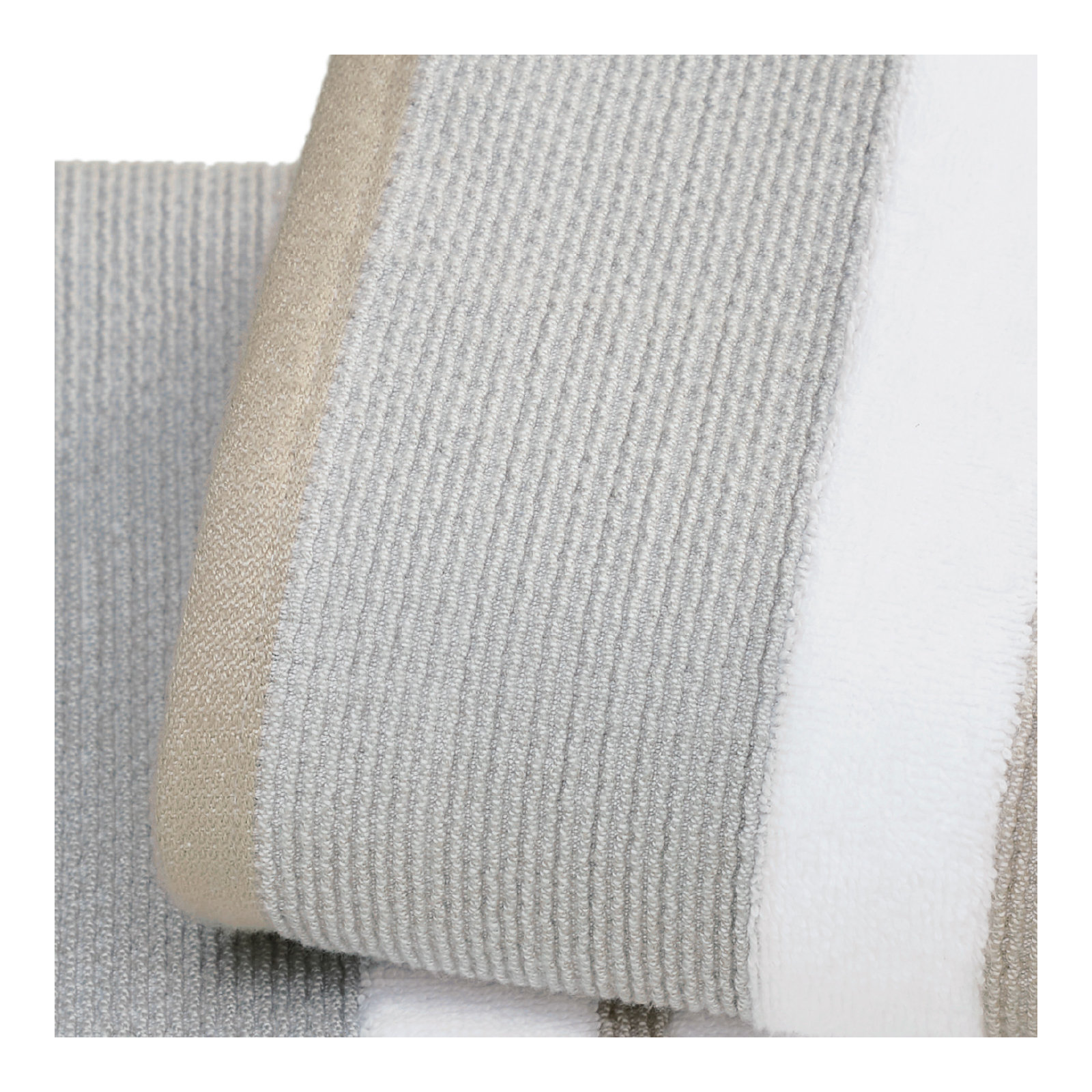 Deanthony Luxury Cotton Decorative, Glacier Gray/Cappuccino, Hand Towels - 4 Pack